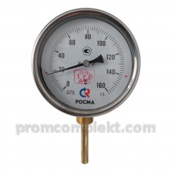 Термометр биметаллический показывающий со штоком в виде иглы (погружной термометр) БТ-23.220