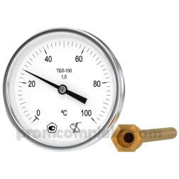 Термометр ТБЛ-100 (0...100) L40мм кл.т.1,5 ОШ