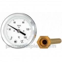 Термометр ТБЛ-63 (0...100) L50мм кл.т.2,5 ОШ